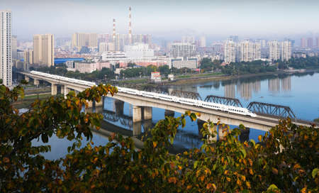 Changhui high-speed rail, the most beautiful high-speed rail in Northeast Chinaのeditorial素材