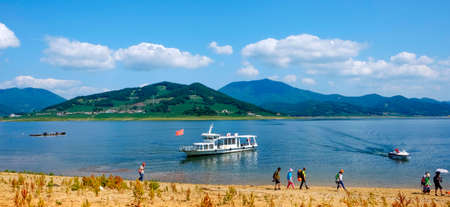 Jilin Songhua Lake sceneryのeditorial素材