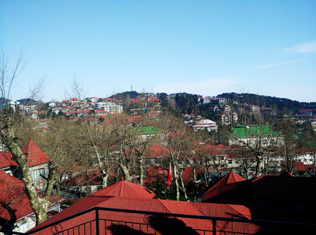 Higher view of buildingsの写真素材