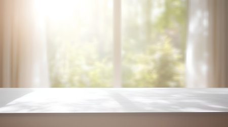 Table Top And Blur Interior of the Background for Your photomontageの素材