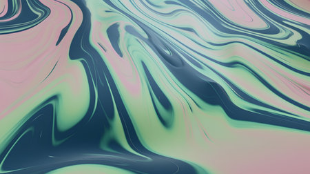 abstract background with smooth lines and waves in blue and pink colorsの素材