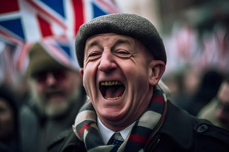 Unidentified people take part in the annual gay pride parade in central London.の素材