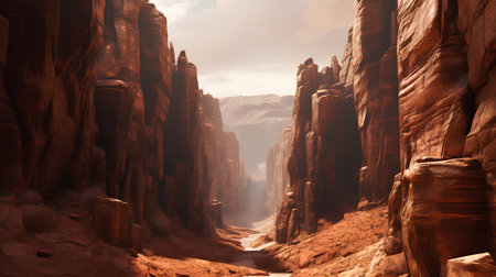 Fantastic red sandstone cliffs of Capitol Reef National Park in United States of Americaの素材