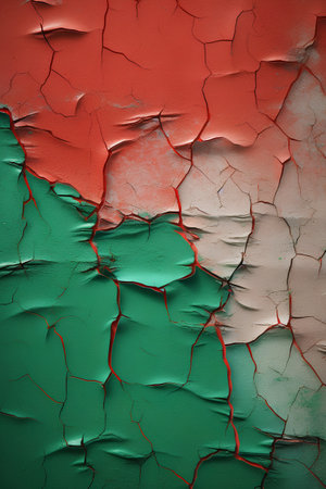 Grunge cracked wall background with space for text or image.の素材