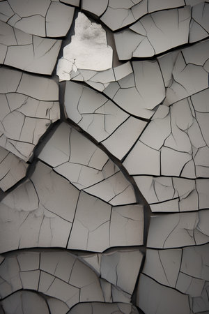 Cracked wall texture background. Abstract grunge background for design.の素材