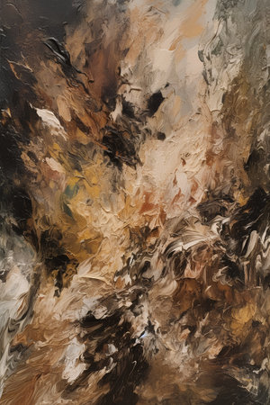 Computer designed impressionist style vintage texture or background. With different color patterns: yellow (beige); brown; grayの素材