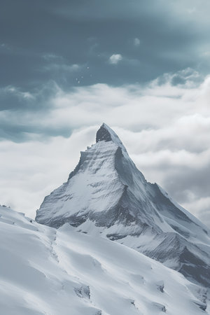Mount Matterhorn in Swiss Alps, Zermatt, Switzerland.の素材