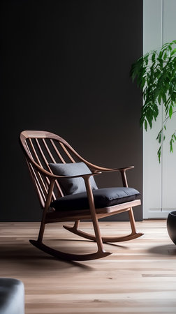 Modern bright interiors 3D rendering illustration with bokeh lightsの素材