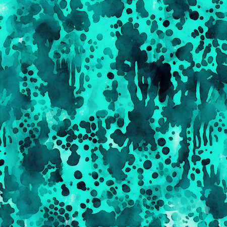 Seamless watercolor pattern with spots, splashes and stains.の素材