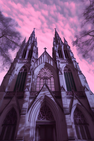 Gothic Cathedral of Saint Mary of the Assumption in Prague, Czech Republicの素材