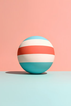 3d rendering of an easter egg isolated on a pastel backgroundの素材