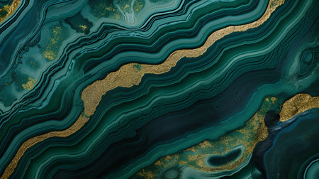 Marble texture with gold veins. Abstract background. 3d illustrationの素材