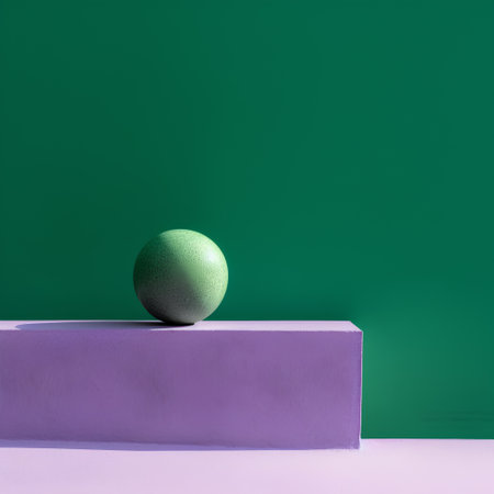 Minimalist abstract background, primitive geometrical figures, 3D renderの素材