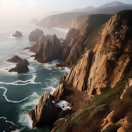 Cabo da Roca, Portugal. Beautiful seascape.の素材