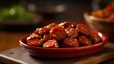 Dried tomatoes in a bowl on a wooden background. Selective focus.の素材