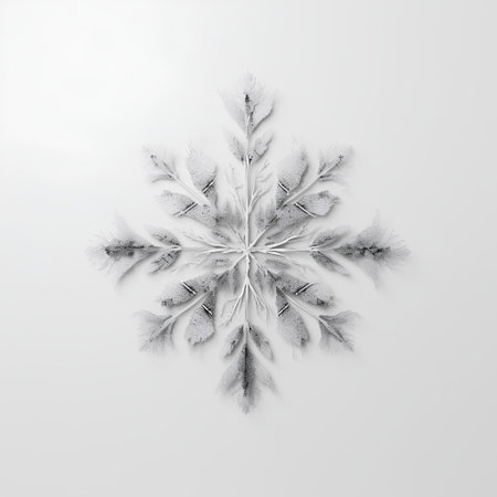 Snowflake isolated on white background. Vector illustration. Eps 10.の素材
