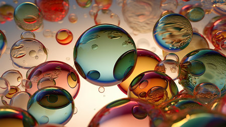 3D illustration of abstract colorful geometric composition,digital art works.の素材