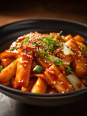 Korean food Stir-fried Rice Cake, Tteokbokkiの素材