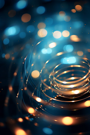 abstract background with bokeh defocused lights and stars.の素材