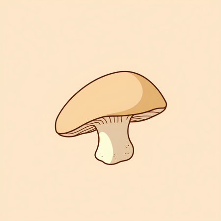 Mushroom vector illustration. Hand drawn vector illustration of mushroom.の素材