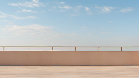 Balcony And Terrace Of The Blur Nature Background.の素材