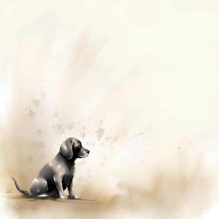 Illustration of a dachshund dog on a grunge backgroundの素材