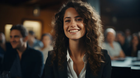 Portrait of a beautiful young businesswoman smiling in the office.