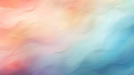 abstract background with smooth wavy lines in pastel colors.の素材