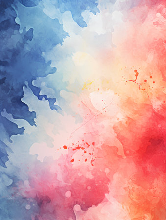 Abstract watercolor background. Watercolor stains and splashes. Vector illustration.の素材