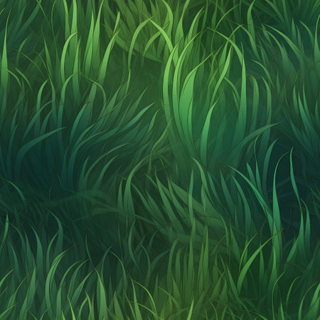 Seamless pattern with green grass. Vector illustration for your designの素材