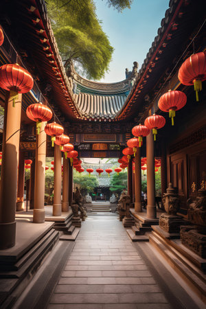 Beautiful Architecture in Changdeokgung Palace, Seoul, South Koreaの素材