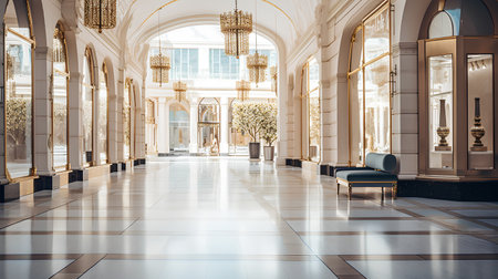 Luxury interior of the Grand Trianon, Paris, Franceの素材