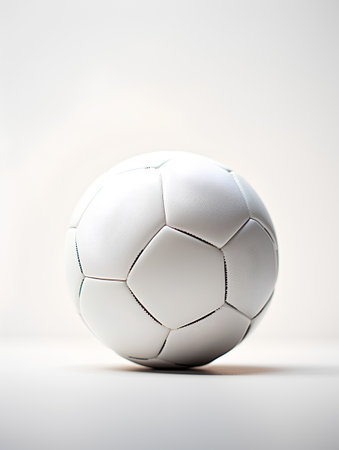 Soccer ball isolated on a white background. 3d illustration.の素材