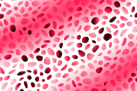 Seamless pattern with red water drops on a white background.の素材