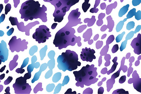 Seamless pattern with leopard spots. Animal print. Vector illustration.の素材