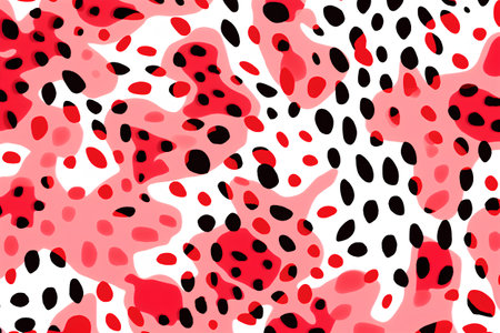 Seamless pattern with leopard spots. Animal print. Vector illustration.の素材