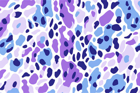 Seamless pattern with abstract animal print. Hand drawn animal texture.の素材