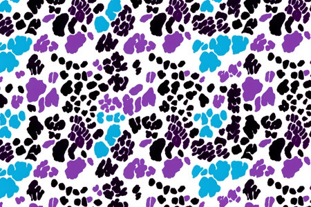 Leopard print seamless pattern. Animal skin background. Vector illustration.の素材