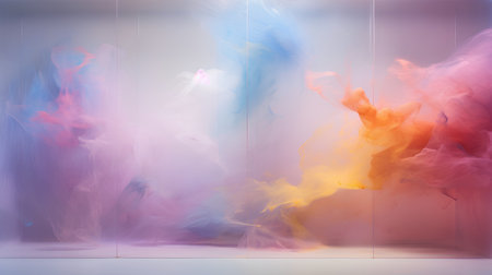 Abstract background with colorful smoke. 3d rendering, 3d illustration.の素材