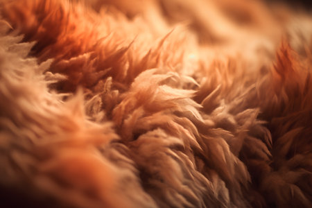 Close-up of fur texture. Shallow depth of field.の素材