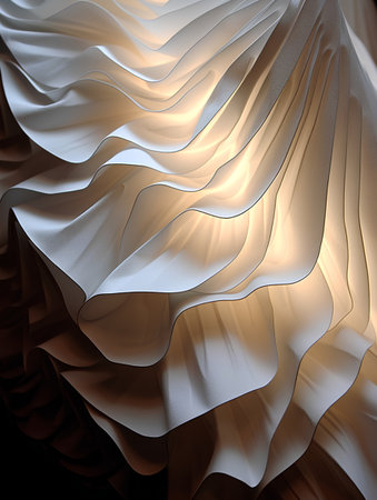 Abstract wavy background. 3d rendering, 3d illustration.の素材