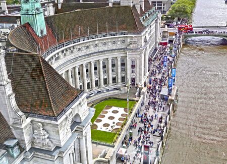 London, Great Britain -May 22, 2016: Thames embankment near Westminster bridgeのeditorial素材