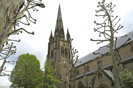 London, Great Britain -May 22, 2016: St.Stephen's Rochester Row, a gothic church in Westminsterのeditorial素材