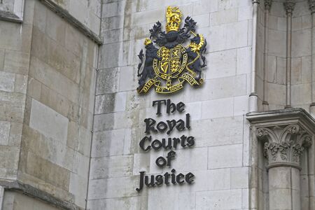 London, Great Britain -May 23, 2016: The Royal Courts of Justice, Historical Buildingのeditorial素材