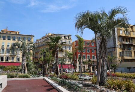 Nice, France - June 12, 2014: summer day in the city centerのeditorial素材