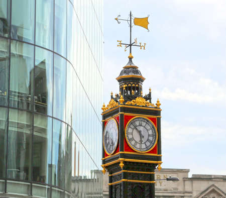 London, Great Britain -May 22, 2016: The Little Ben clock and compass tower outside Victoria station