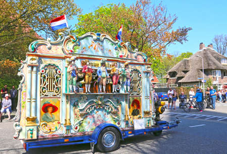 Sassenheim, Netherlands - April 21, 2018: 100 years Bloemencorso Bollenstreek Flower Parade...