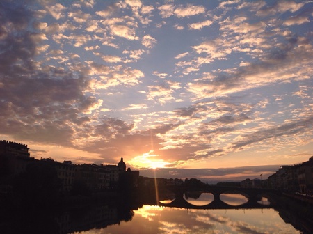 Sunset in Florence, Italyの素材