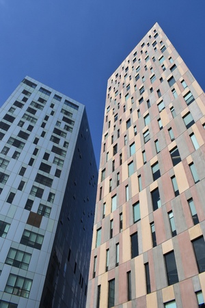 Modern buildings for business finances