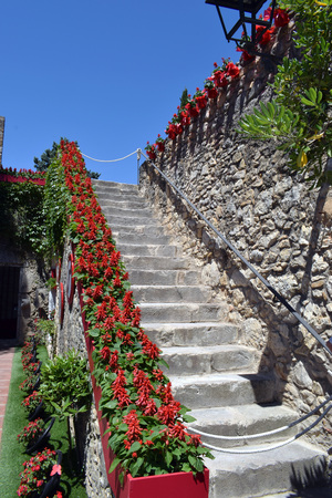 Holiday of the flowers in Geronaの写真素材